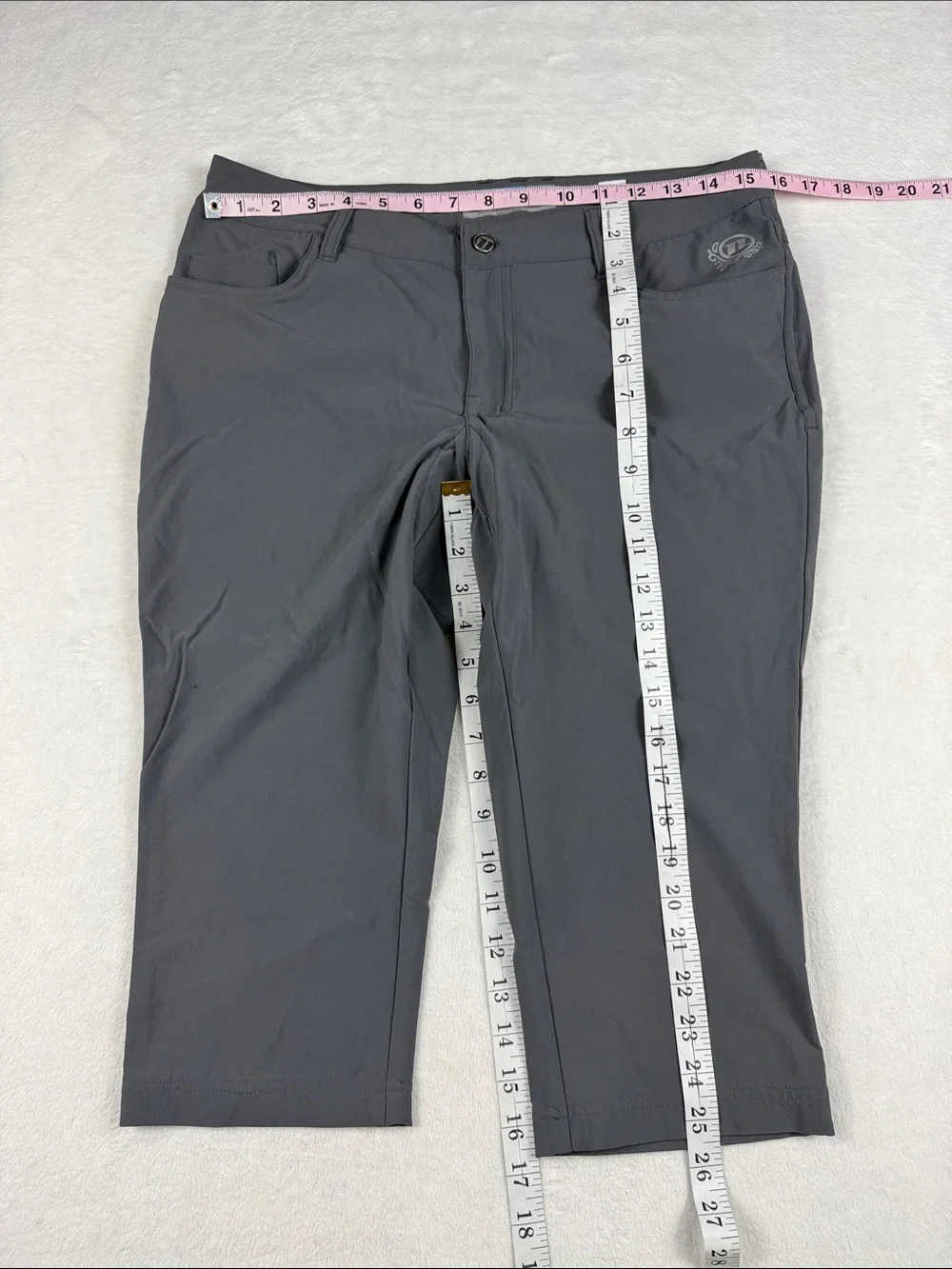 Novara Cycling Capri Pants Gray Padded Bike Riding Women’s 8